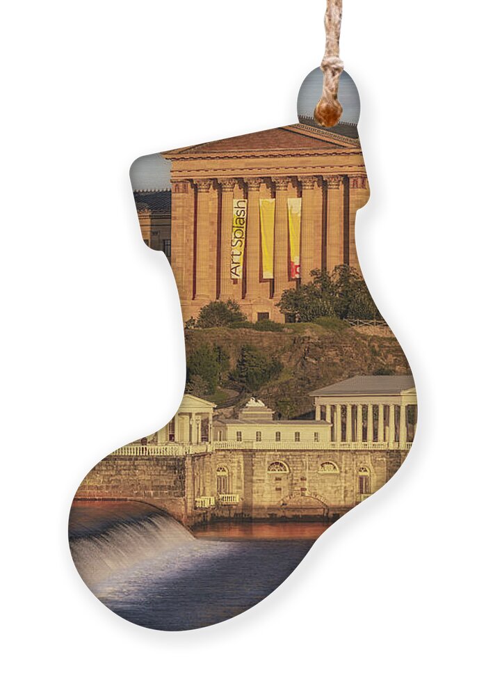 Philadelphia Museum Of Art Ornament featuring the photograph Philadelphia Museum of Art by Susan Candelario