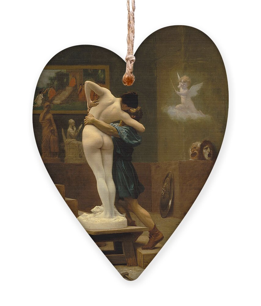 Jean-leon Gerome Ornament featuring the painting Pygmalion and Galatea by Jean-Leon Gerome