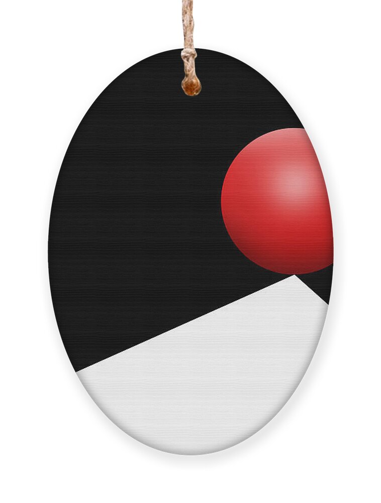 Abstract Ornament featuring the photograph Red Ball 29 by Mike McGlothlen