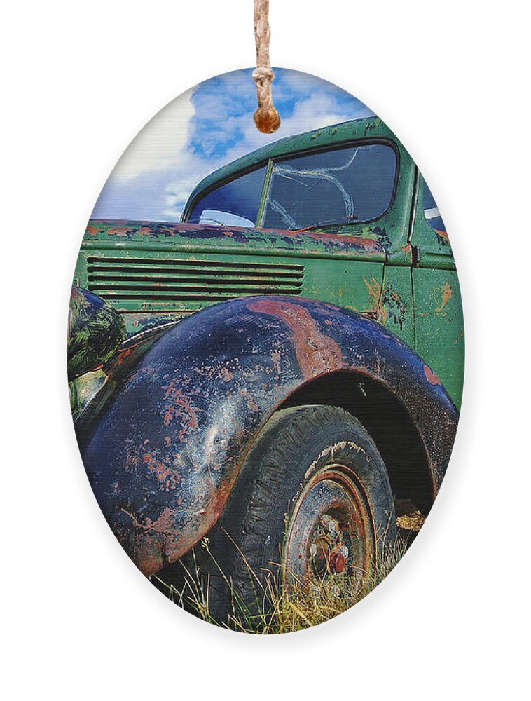 Truck Ornament featuring the photograph Retired by Li Newton