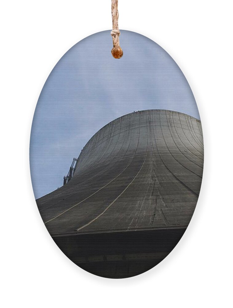 Satsop Ornament featuring the photograph Satsop Tower by Suzanne Lorenz