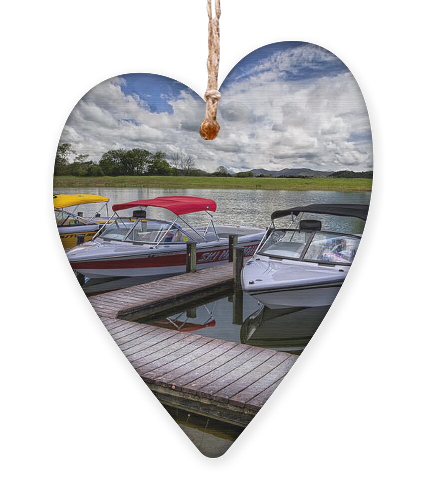Boats Ornament featuring the photograph Ski Nautique by Debra and Dave Vanderlaan