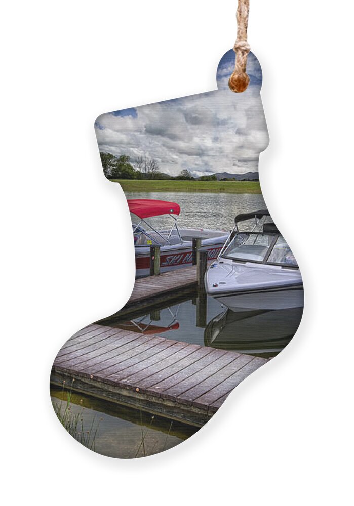 Boats Ornament featuring the photograph Ski Nautique by Debra and Dave Vanderlaan