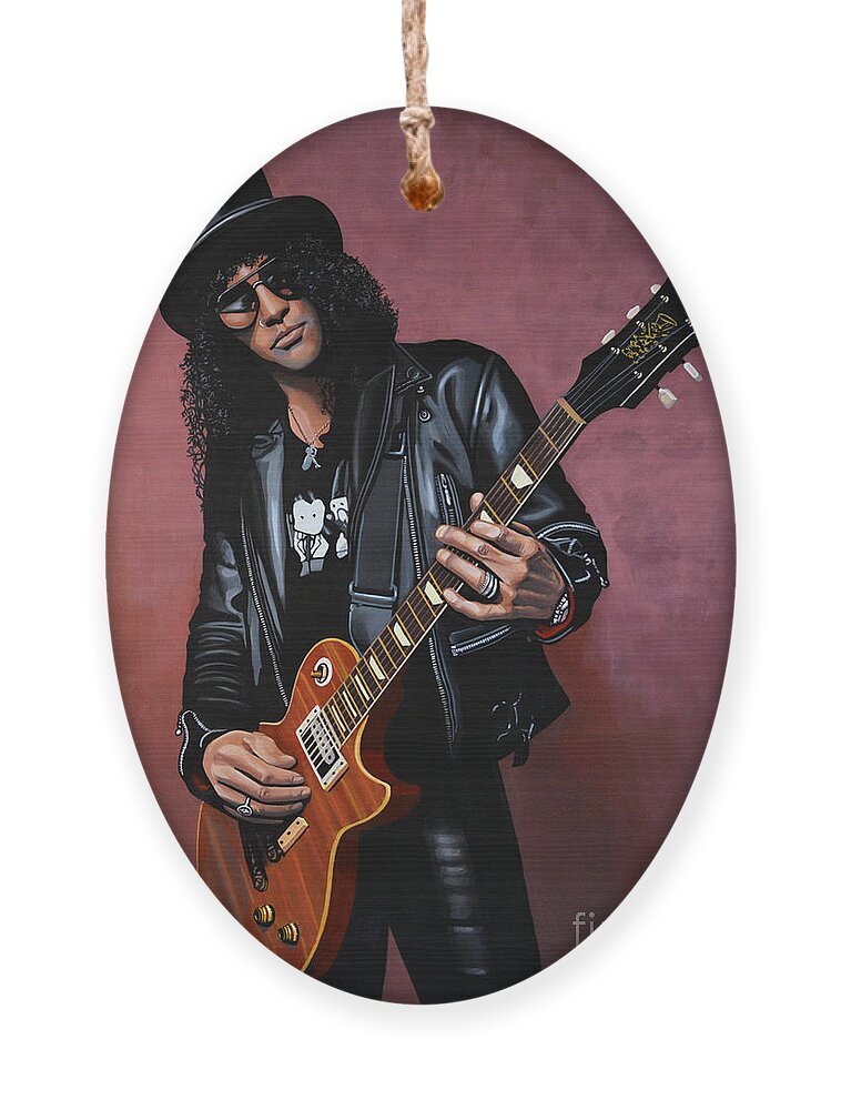 Slash Ornament featuring the painting Slash by Paul Meijering