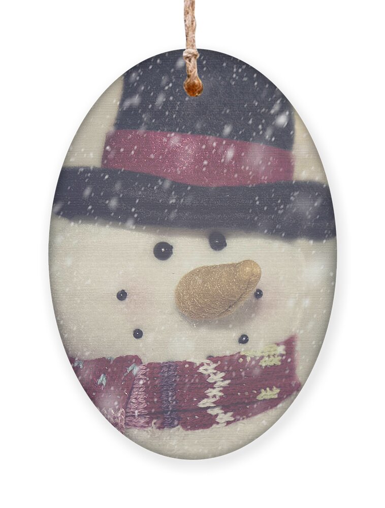 Snowman Ornament featuring the photograph Snowman by Pam Holdsworth