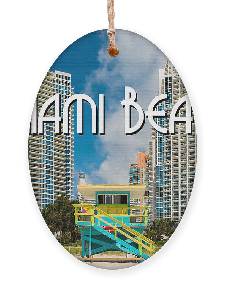 Architecture Ornament featuring the photograph South Beach by Raul Rodriguez