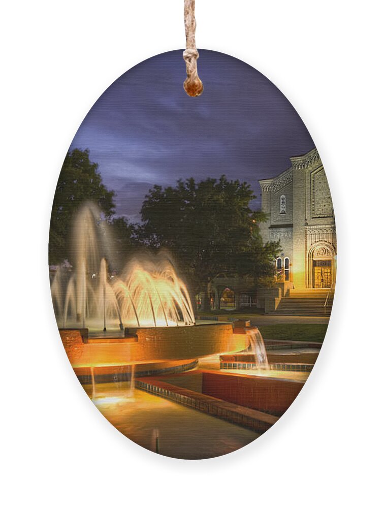 Tim Stanley Ornament featuring the photograph South Main Baptist Church by Tim Stanley