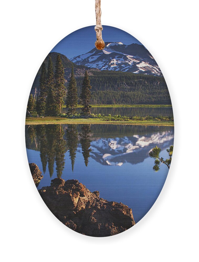 Sunrise Ornament featuring the photograph Sparks Lake Sunrise by Mark Kiver