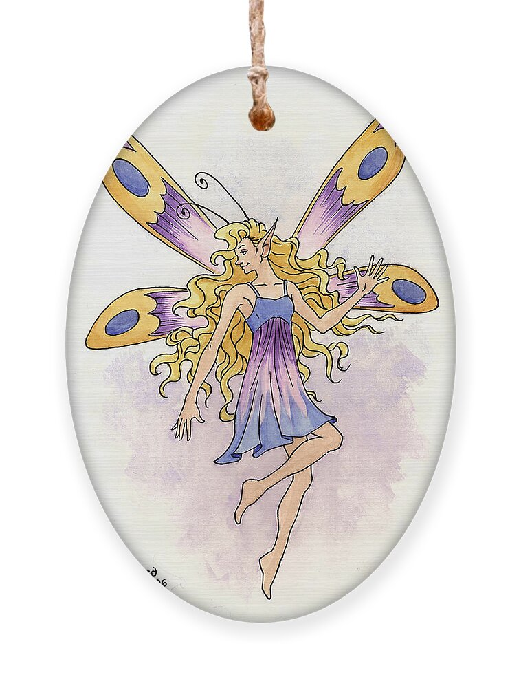 Gothic Ornament featuring the painting Spring Fairy by Glenn Pollard