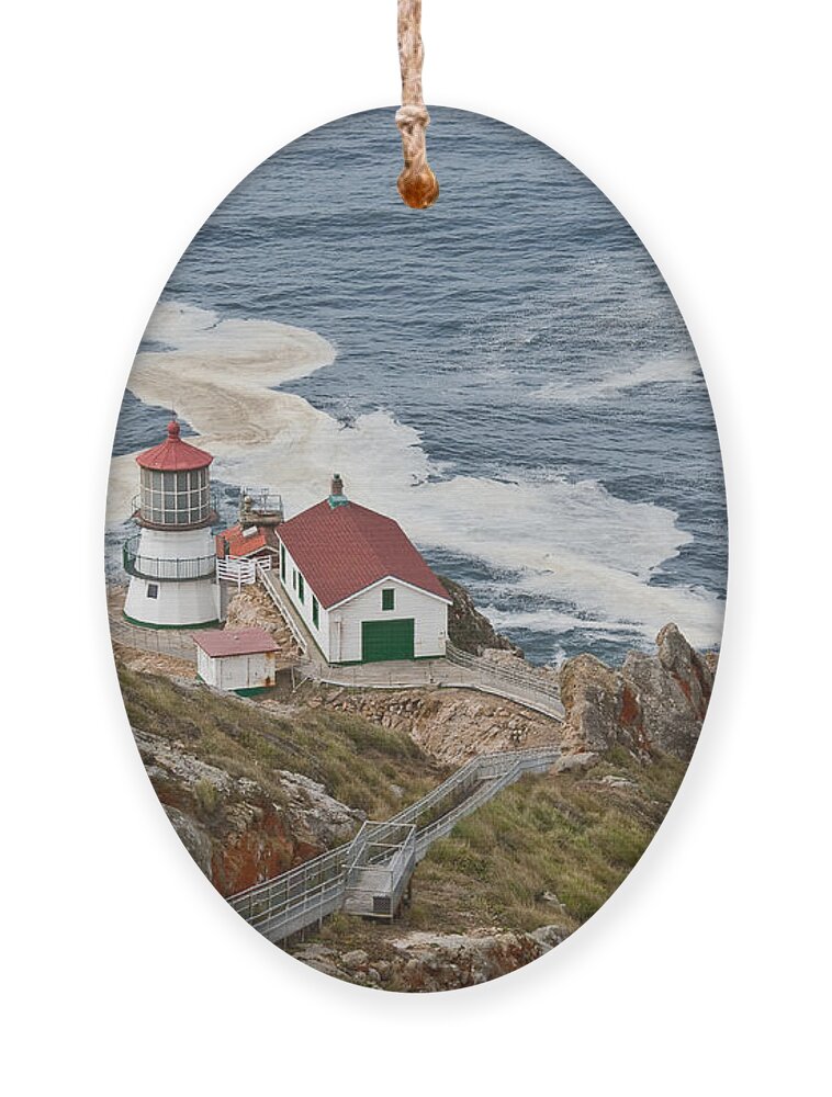 Architecture Ornament featuring the photograph Stairway Leading to Point Reyes Lighthouse by Jeff Goulden
