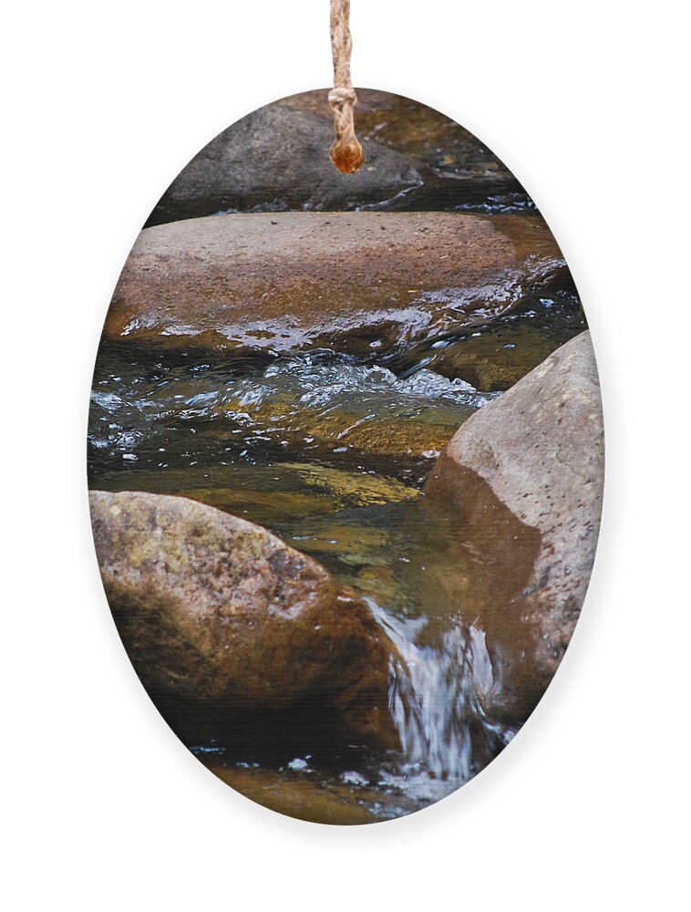 Creek Ornament featuring the photograph Stones Flow by Christi Kraft