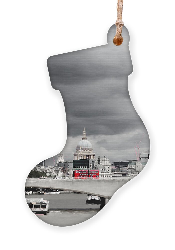 England Ornament featuring the photograph Stormy Skies over London by Jeremy Hayden