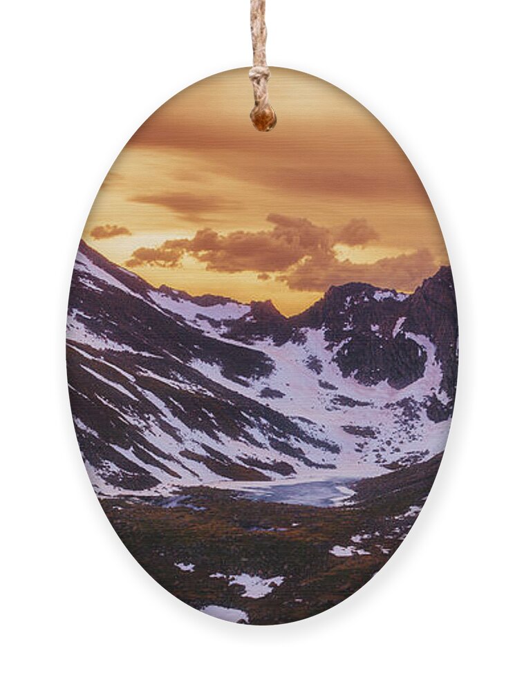 Summer Ornament featuring the photograph Summer Solstice Sunset by Darren White