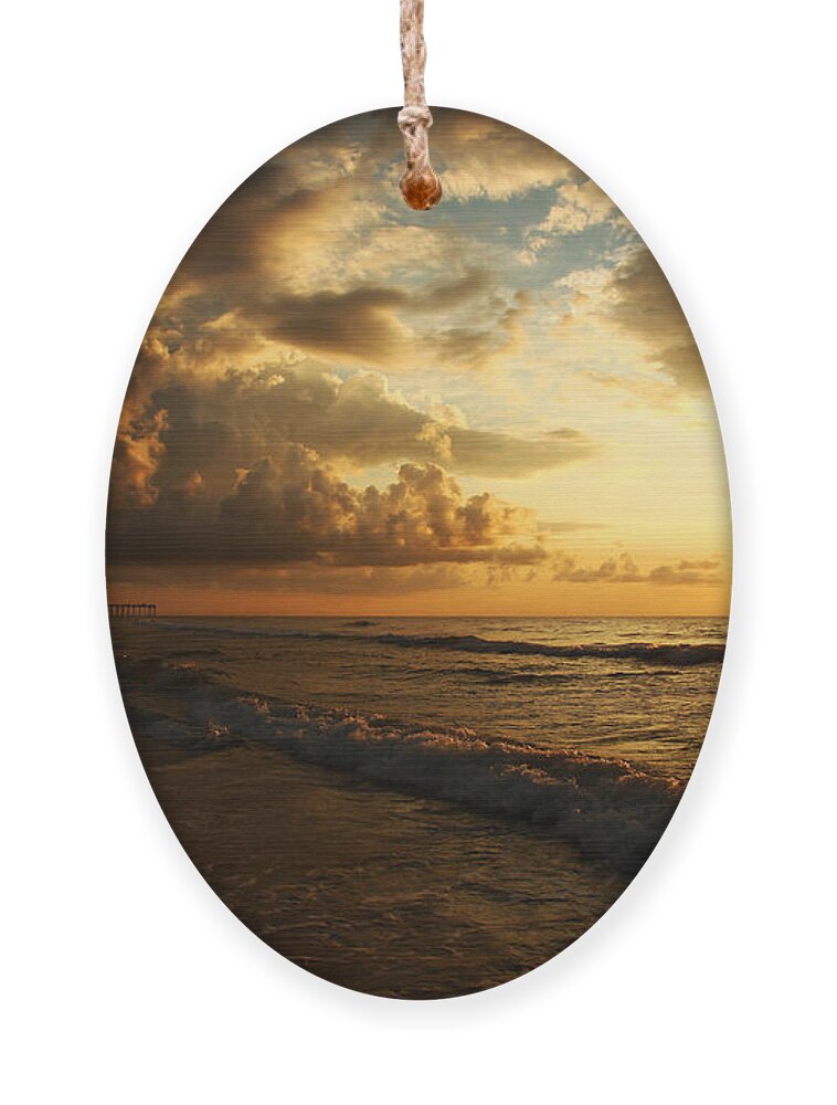North Ornament featuring the photograph Sunrise - Rich Beauty by Wayne Moran