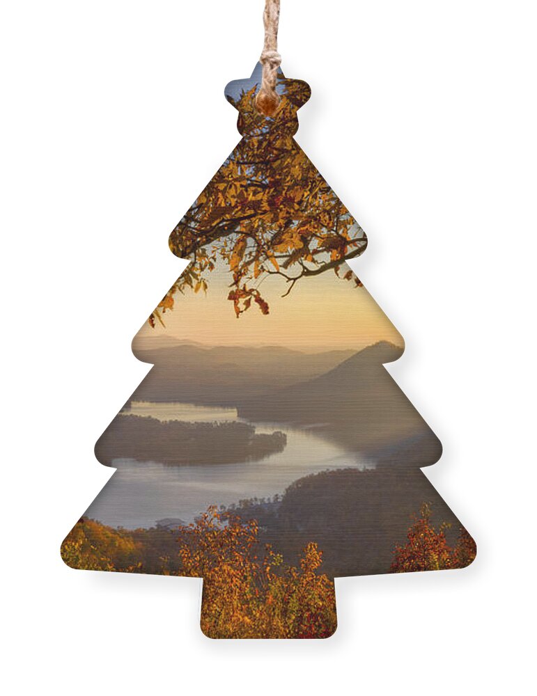 Appalachia Ornament featuring the photograph Sunset Light by Debra and Dave Vanderlaan