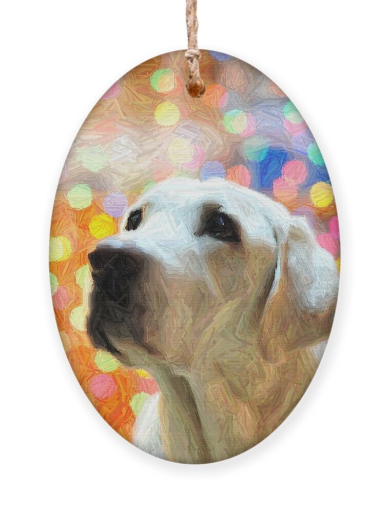Labrador Retriever Ornament featuring the photograph Sweet Eyes by Terry DeLuco