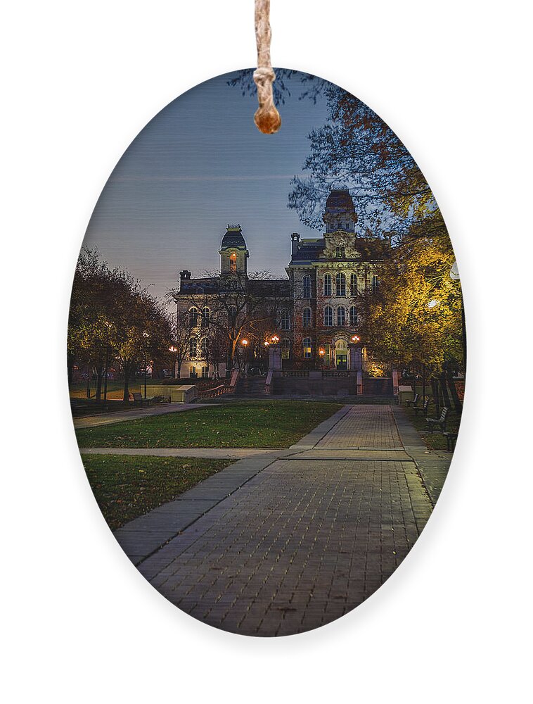 Syracuse Ornament featuring the photograph Syracuse University by Everet Regal