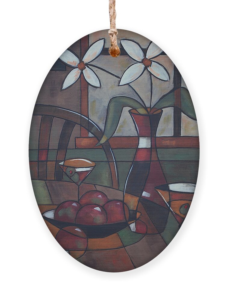 Dining Ornament featuring the painting Table 42 by Glenn Pollard