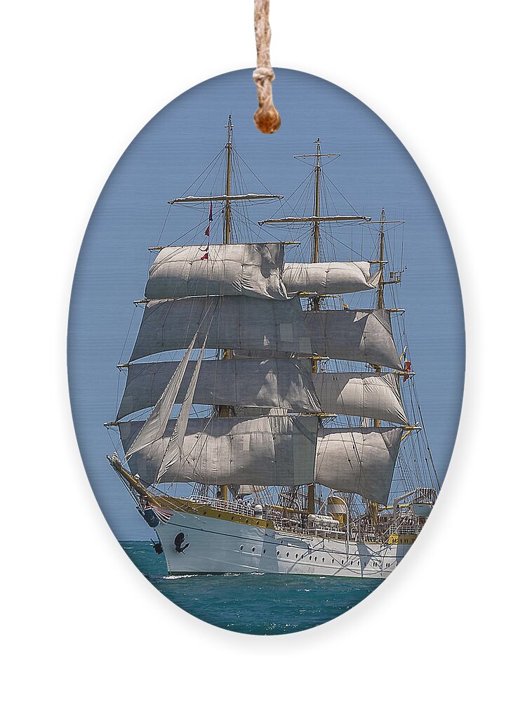 Tall Ships Ornament featuring the photograph Tall Ship Mircea by Pablo Avanzini