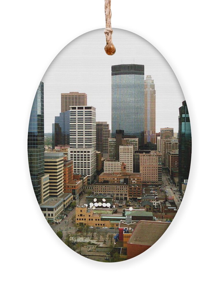 Minneapolis Ornament featuring the photograph The 35th Floor by Jacqueline Athmann