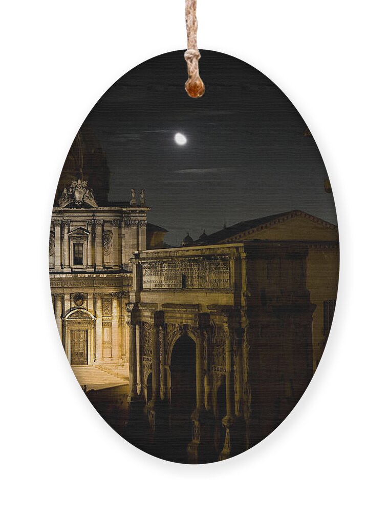Rome Ornament featuring the photograph The Arch of Septimius Severus by Weston Westmoreland