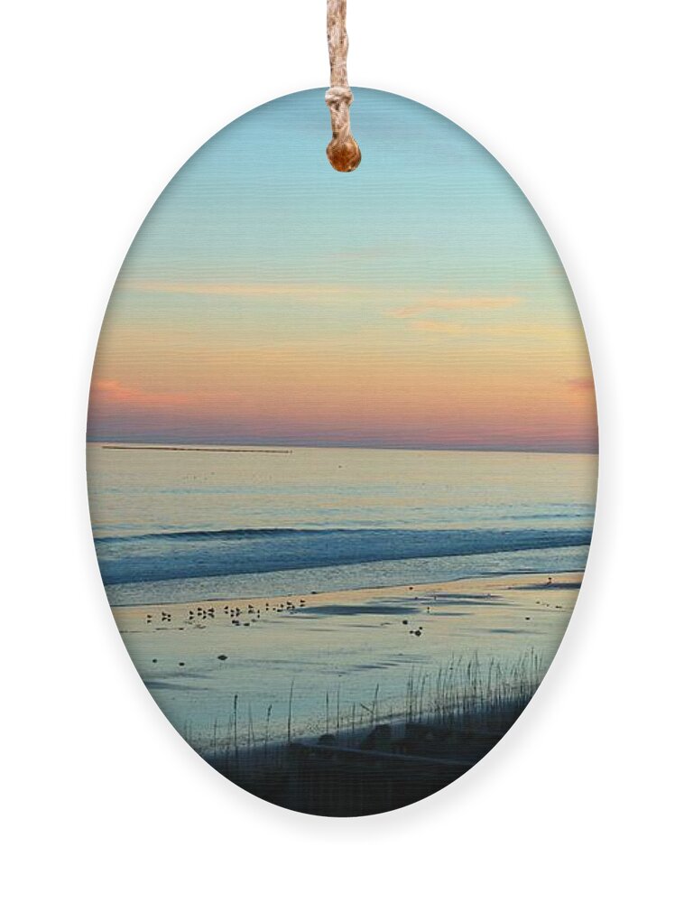 Ocean Ornament featuring the photograph The Day Ends by Cynthia Guinn