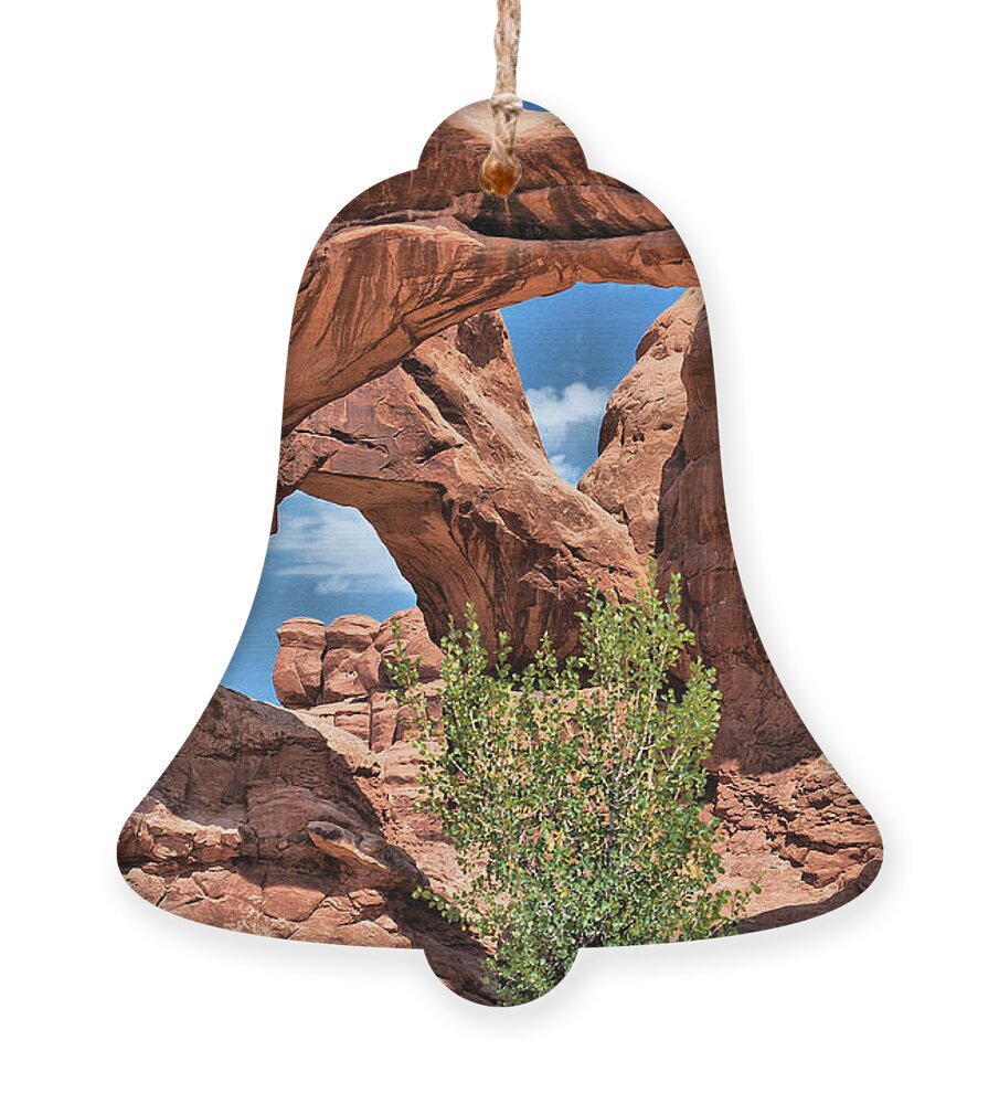 Double Arch Ornament featuring the photograph The Double Arch - Arches National Park by Gregory Ballos