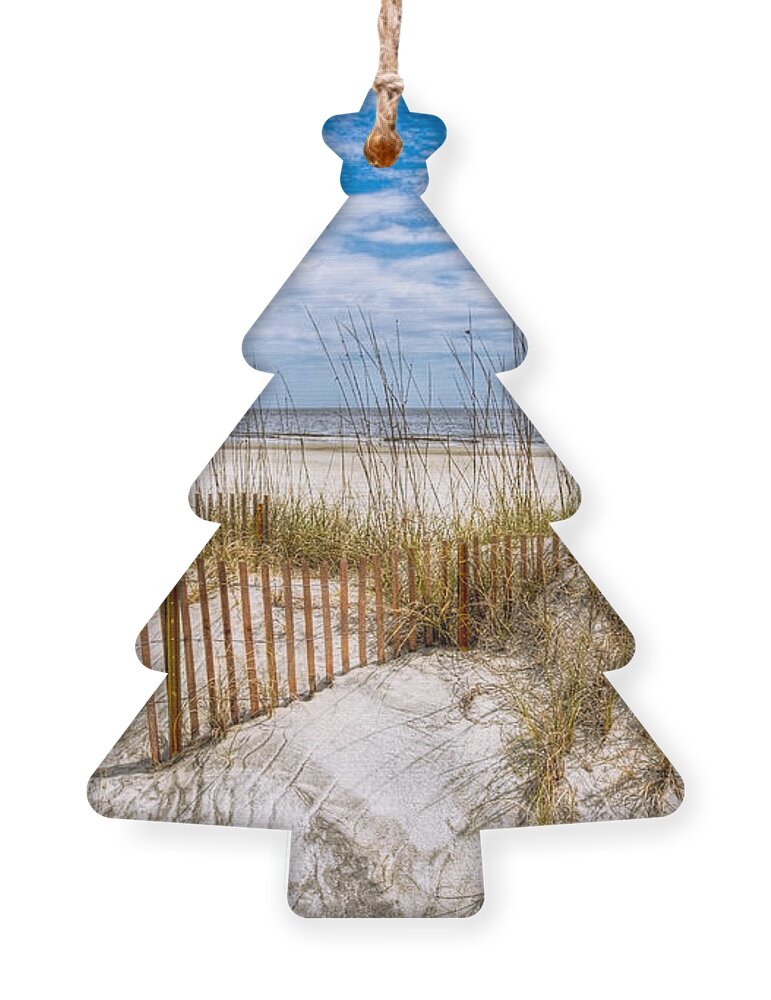 Clouds Ornament featuring the photograph The Dunes by Debra and Dave Vanderlaan