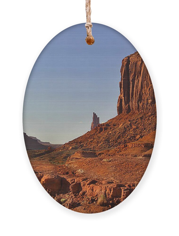 Desert Ornament featuring the photograph The Dusty Trail - Monument Valley by Mike McGlothlen