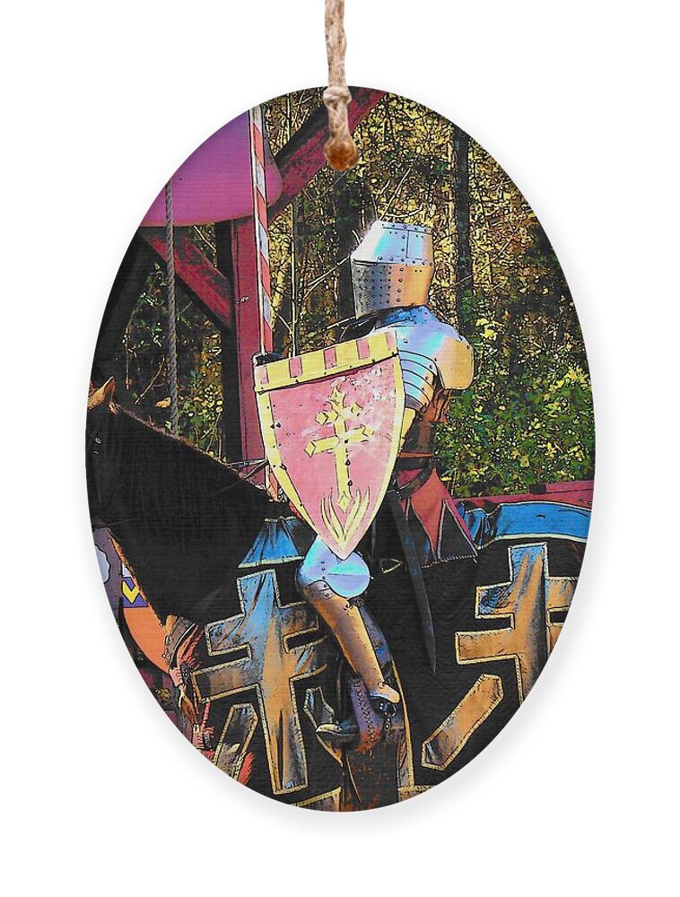 Fine Art Ornament featuring the photograph The Knight by Rodney Lee Williams