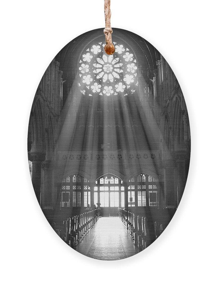 Cathedral Ornament featuring the photograph The Light - Ireland by Mike McGlothlen