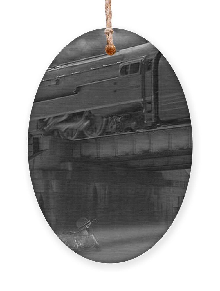 Motorcycle Ornament featuring the photograph The Overpass 2 Panoramic by Mike McGlothlen