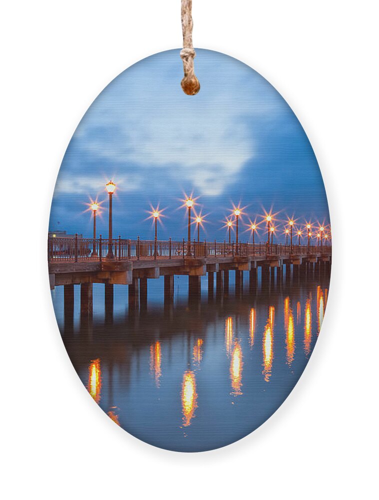 San Francisco Ornament featuring the photograph The Pier by Jonathan Nguyen