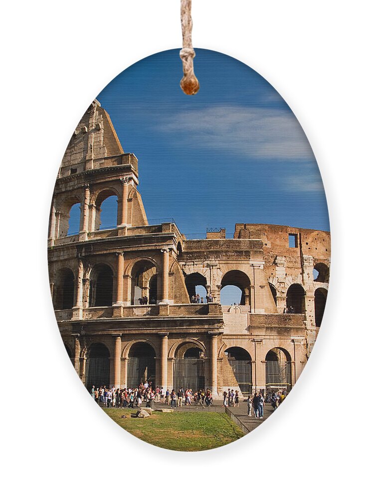 Colosseum Ornament featuring the photograph The Roman Colosseum by Weston Westmoreland