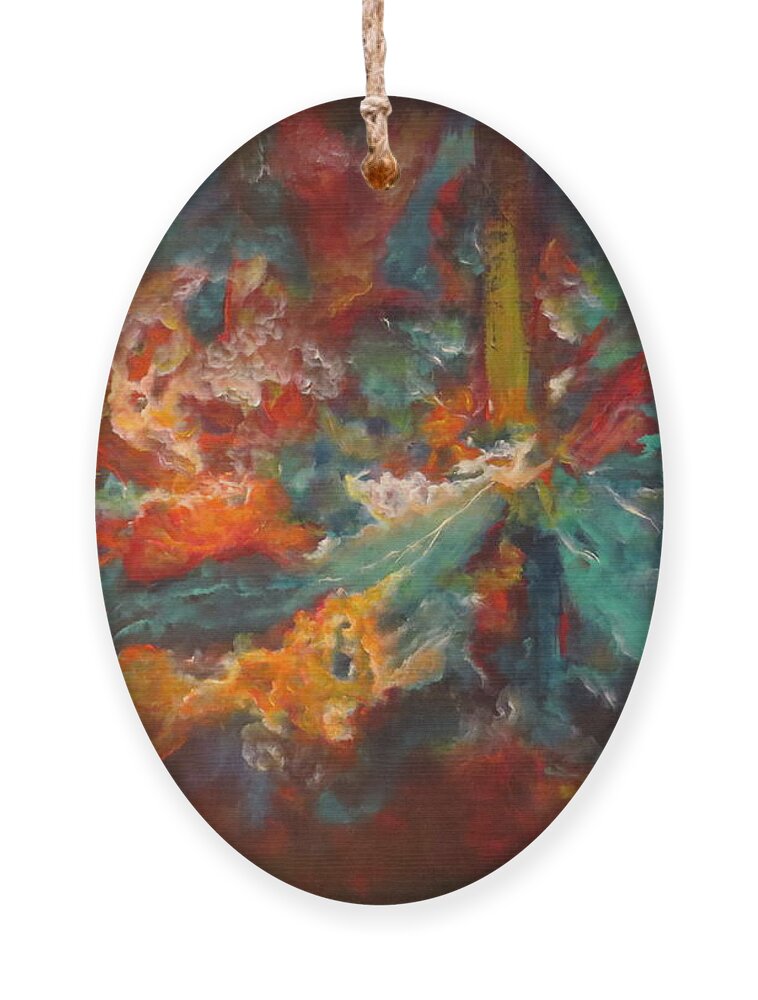 Abstract Ornament featuring the painting The Source by Soraya Silvestri