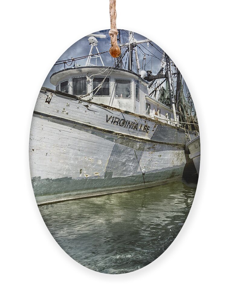 Boats Ornament featuring the photograph The Virginia Lee and the Miss Harley by Debra and Dave Vanderlaan