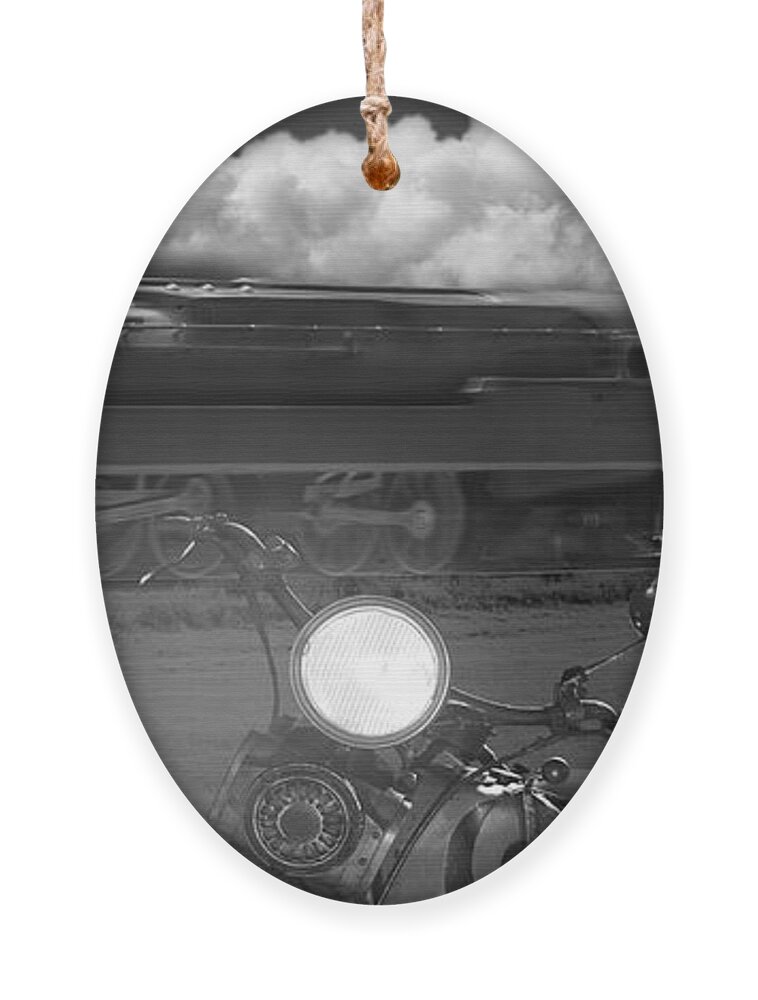 Transportation Ornament featuring the photograph The Wait - Panoramic by Mike McGlothlen