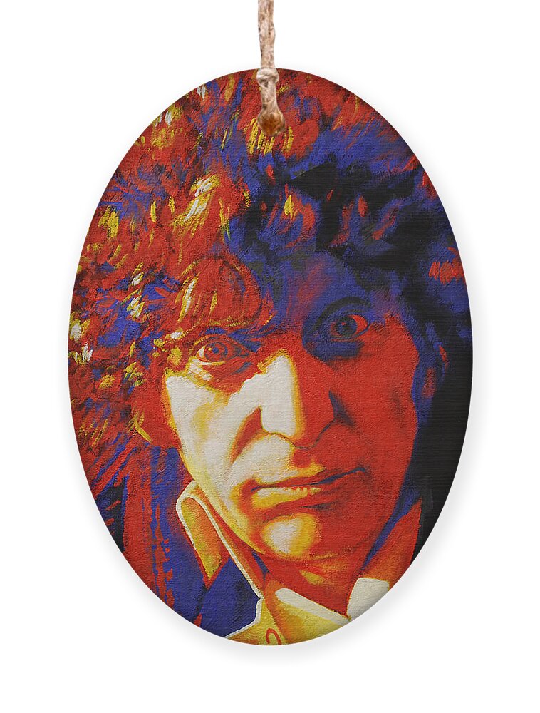 4th Ornament featuring the painting Tom Baker by Glenn Pollard