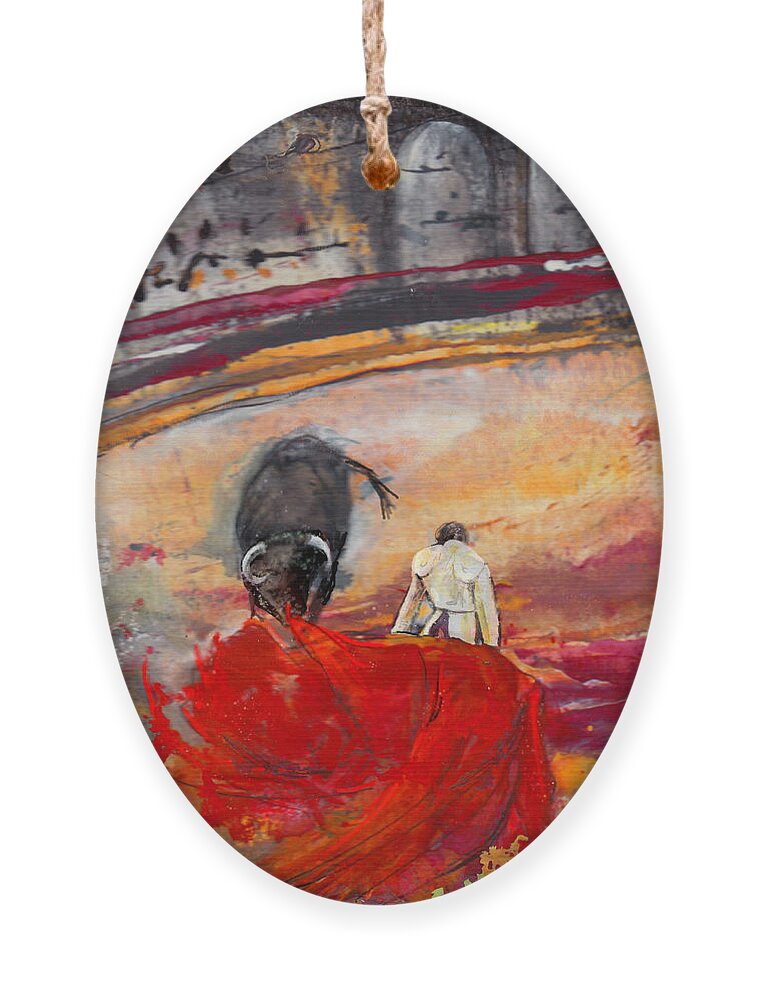 Animals Ornament featuring the painting Toroscape 56 by Miki De Goodaboom