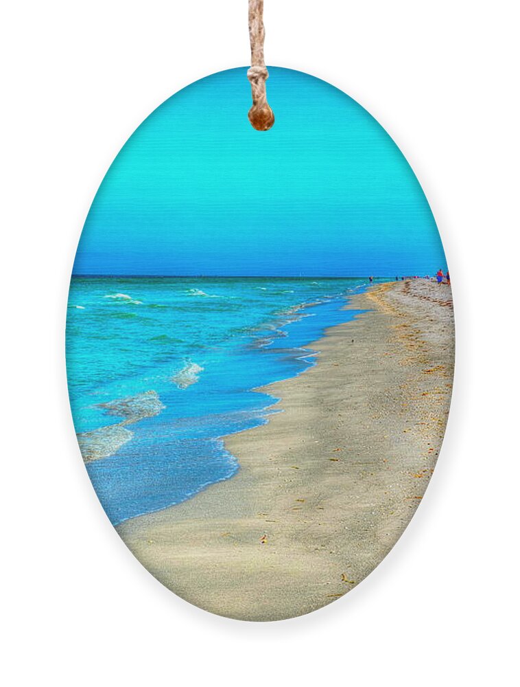 Beach Ornament featuring the photograph Tranquil Beach by Debbi Granruth