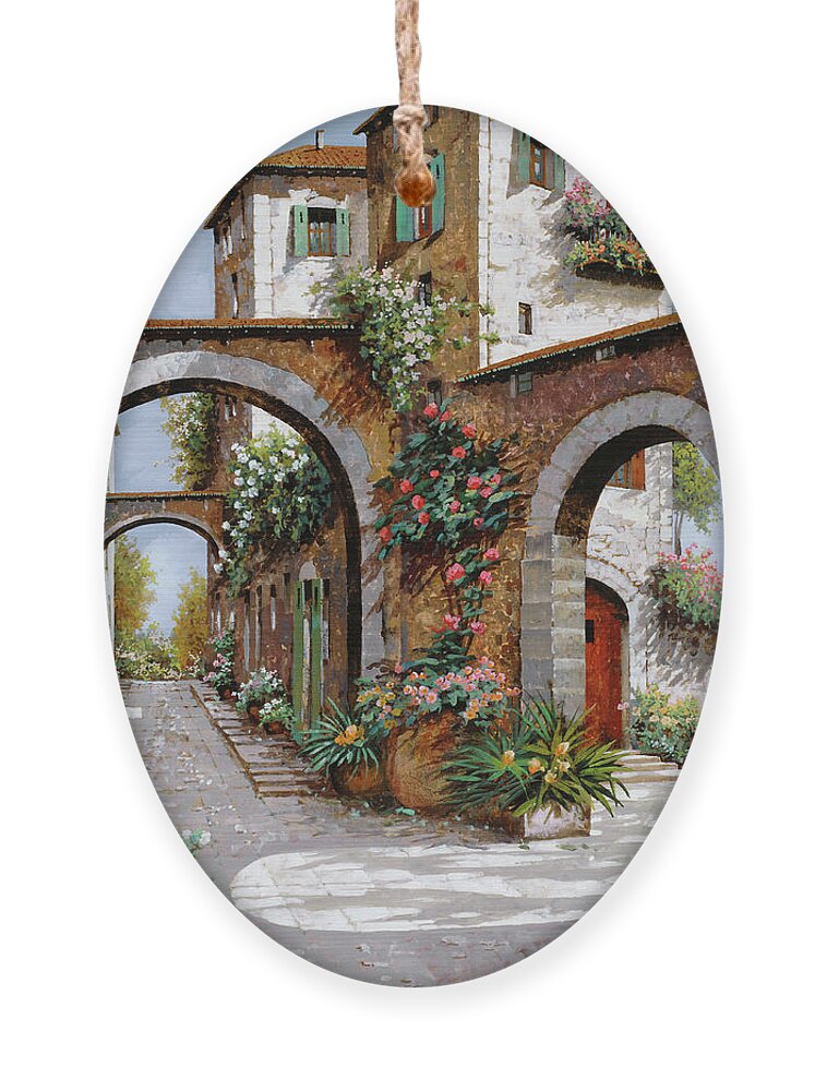 Arches Ornament featuring the painting Tre Archi by Guido Borelli