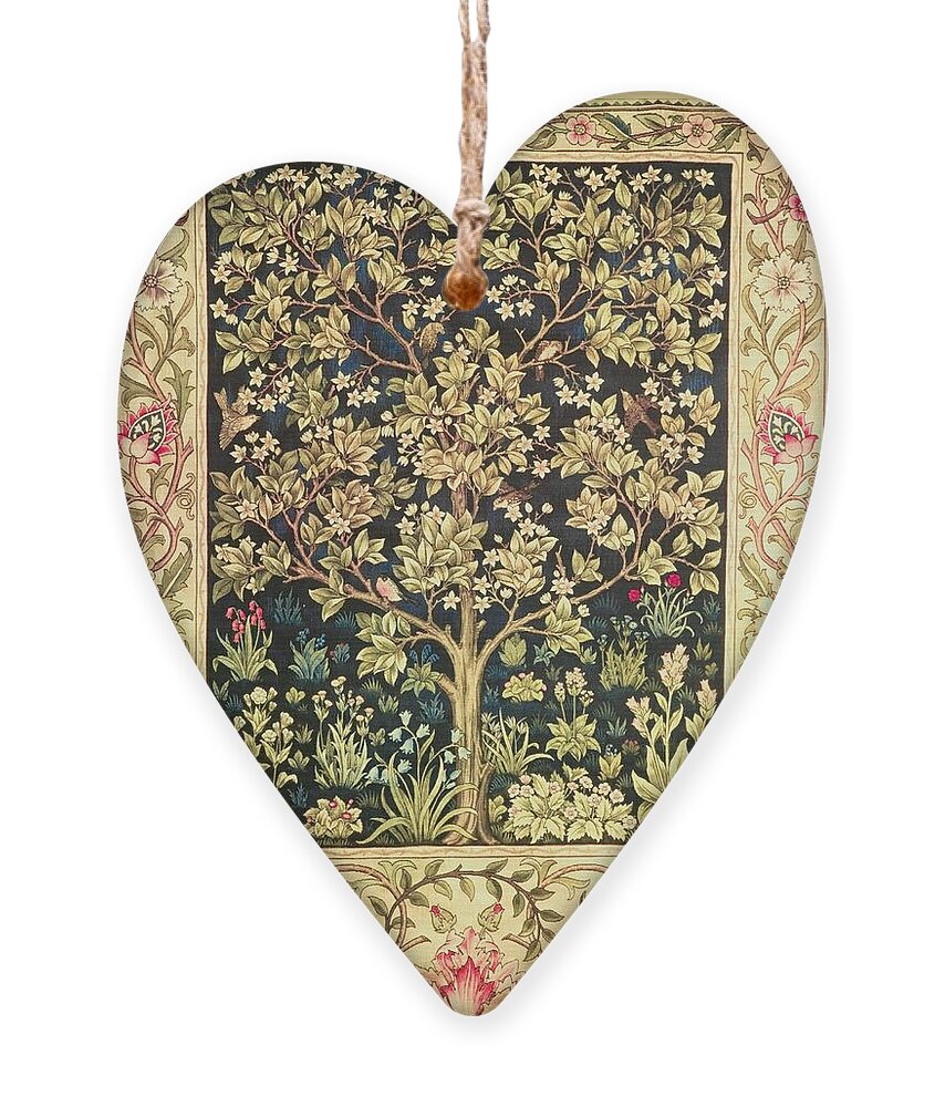 William Morris Ornament featuring the painting Tree Of Life by William Morris