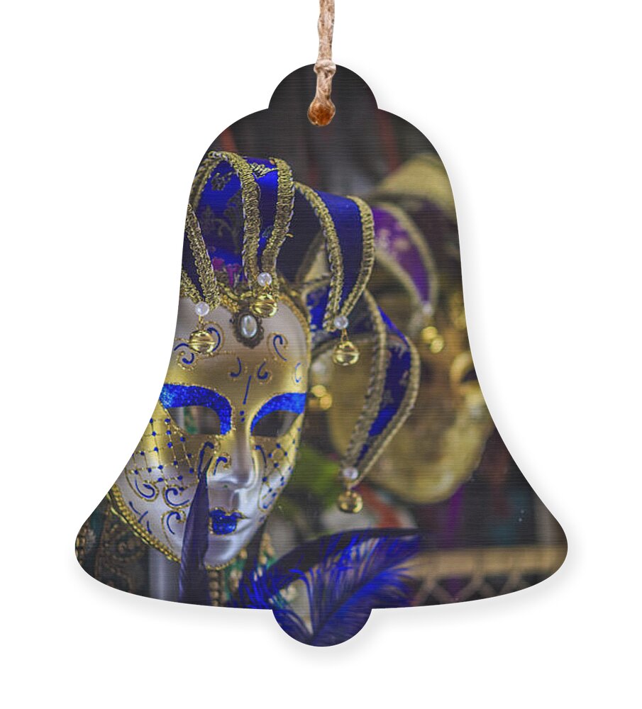 Andalucia Ornament featuring the photograph Venetian Carnival Masks Cadiz Spain by Pablo Avanzini