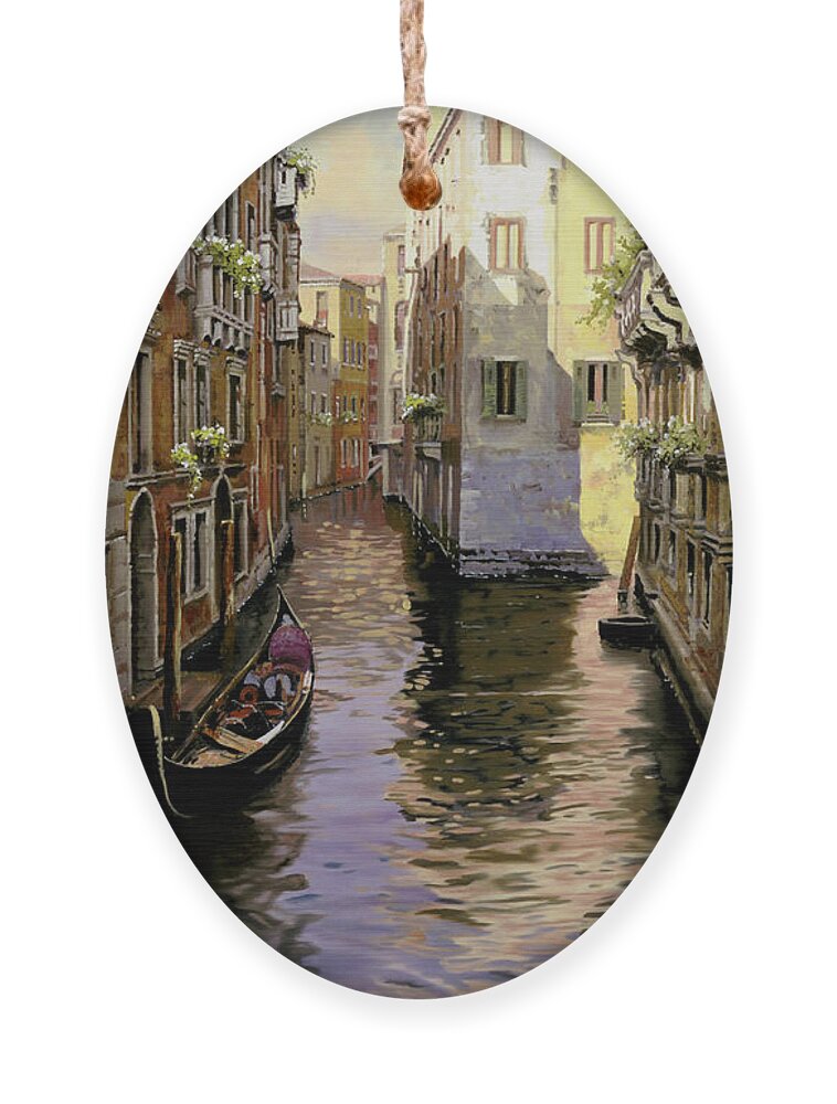 Venice Ornament featuring the painting Venezia Chiara by Guido Borelli