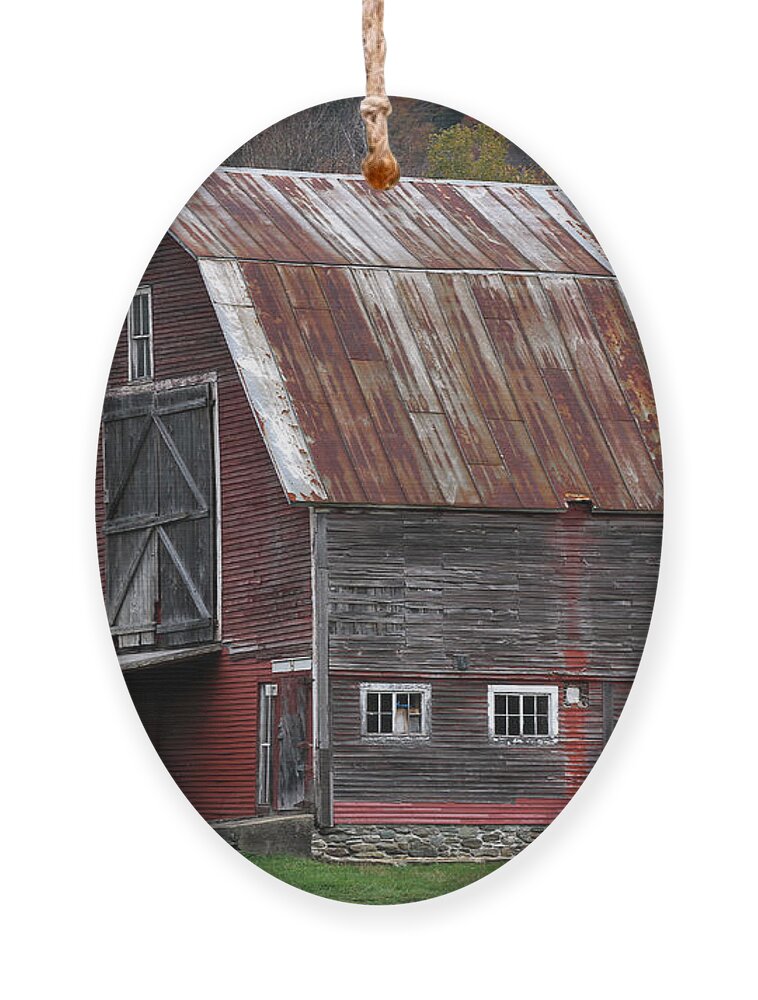 New Ornament featuring the photograph Vermont Barn Art by Juergen Roth