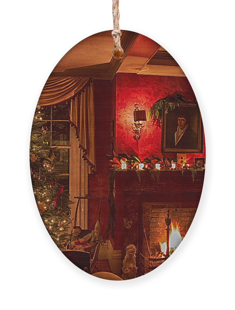 Salem Ma Ornament featuring the photograph Victorian Christmas by Jeff Folger