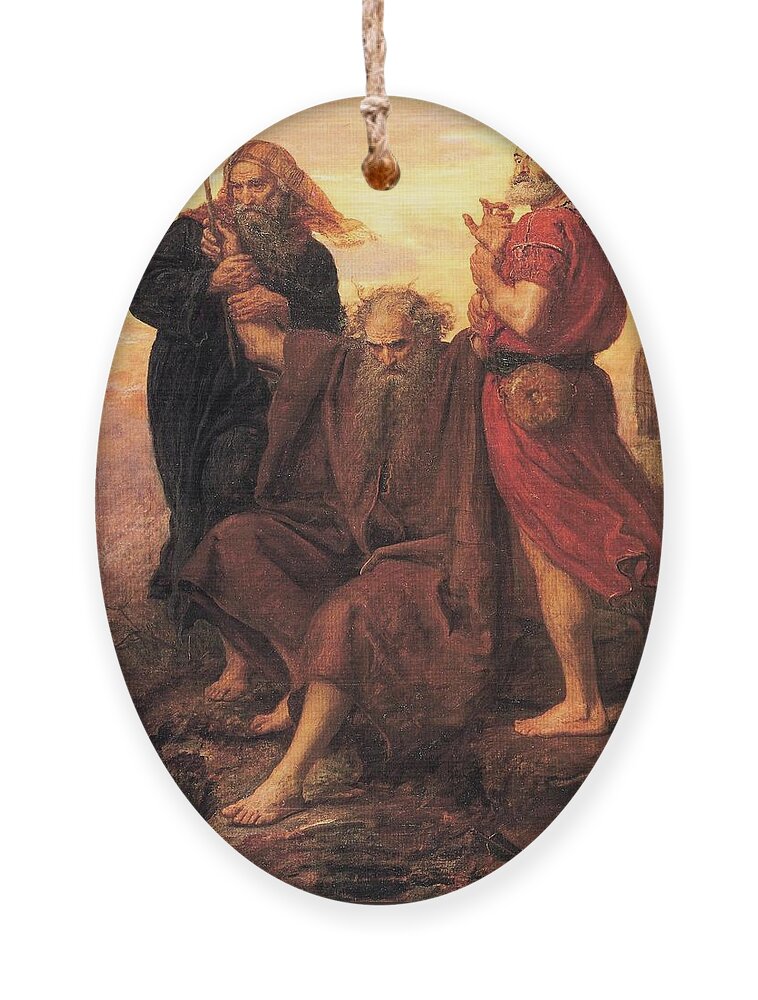 John Everett Millais Ornament featuring the painting Victory O Lord by John Everett Millais