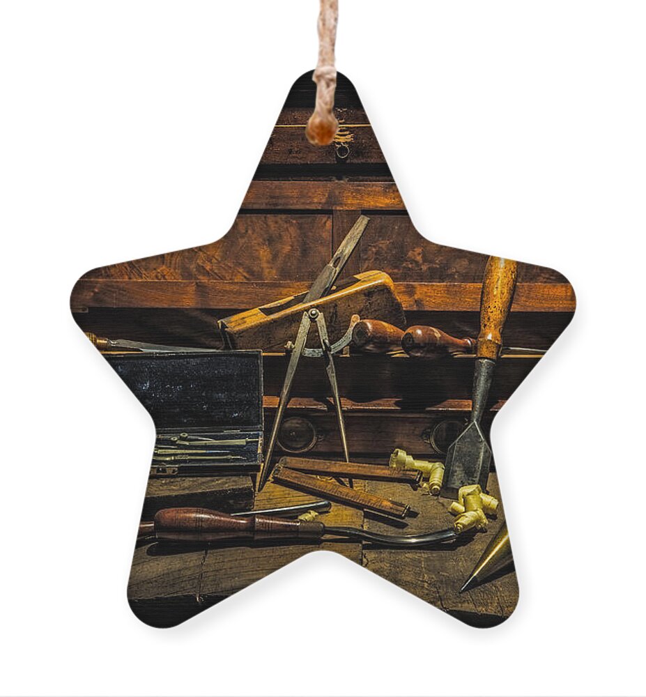 Vintage Ornament featuring the photograph Vintage Woodworking Tools by Paul Freidlund