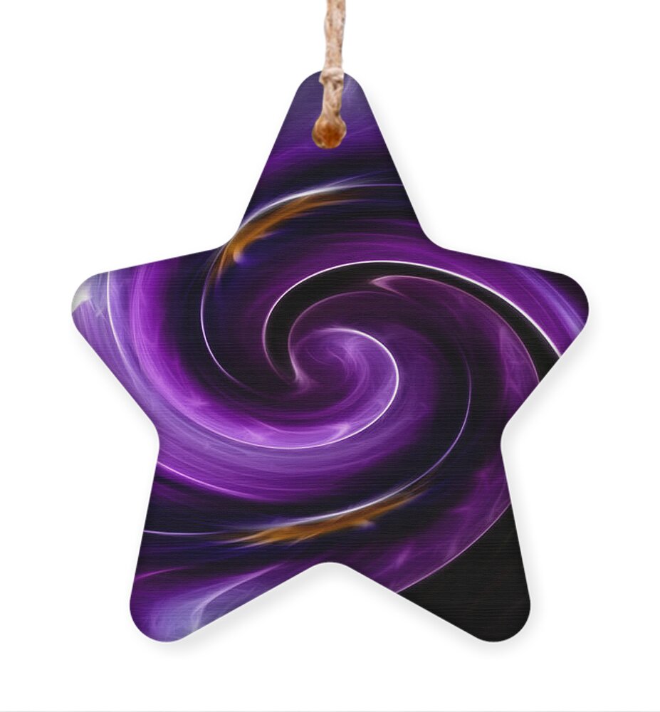 Viola Ornament featuring the photograph Viola Swirl by Yvonne Johnstone