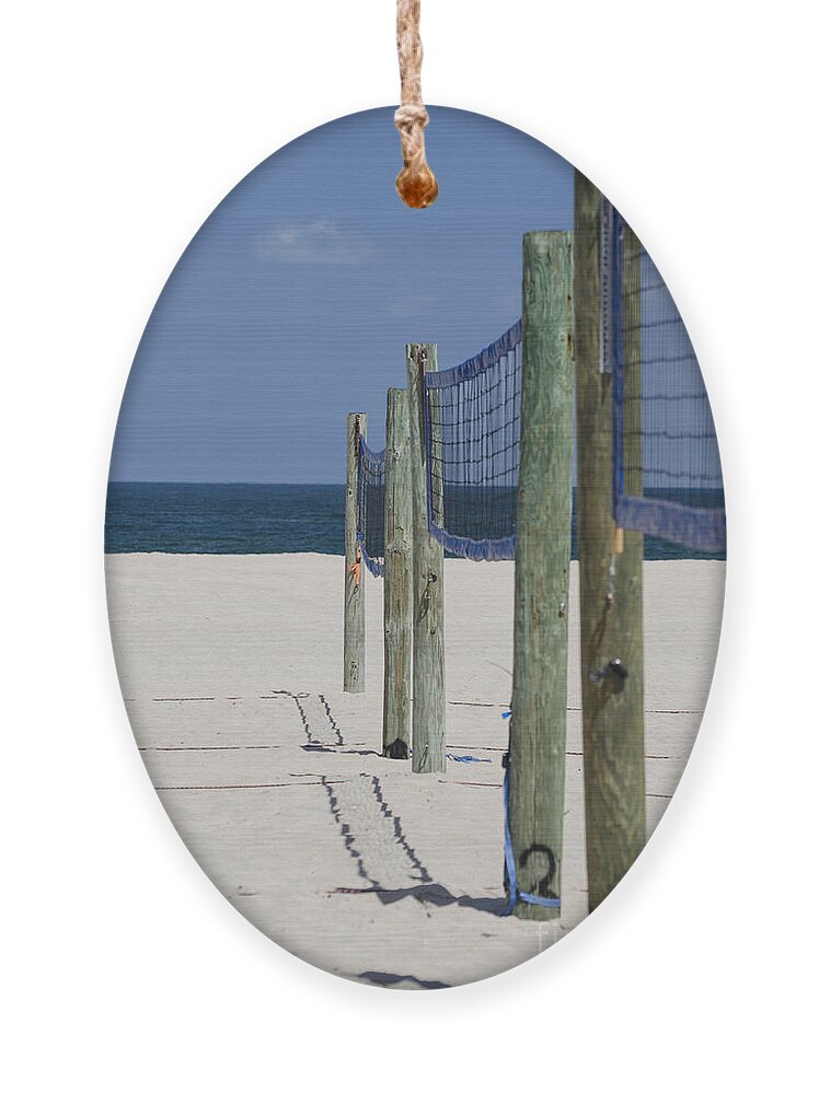 Volleyball Ornament featuring the photograph Volleyball Anyone by Judy Wolinsky